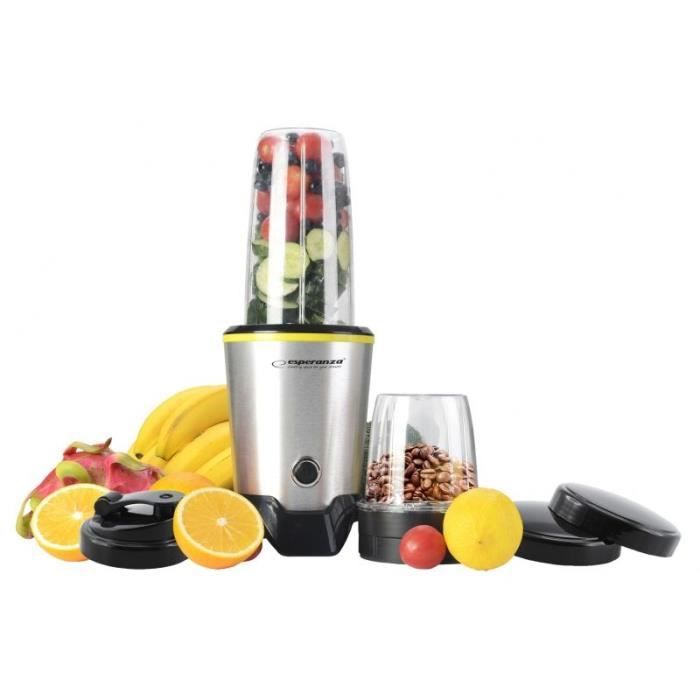 Mélangeur de table - Esperanza - EKM028 - 1000 W - Acier inoxydable - 1 L