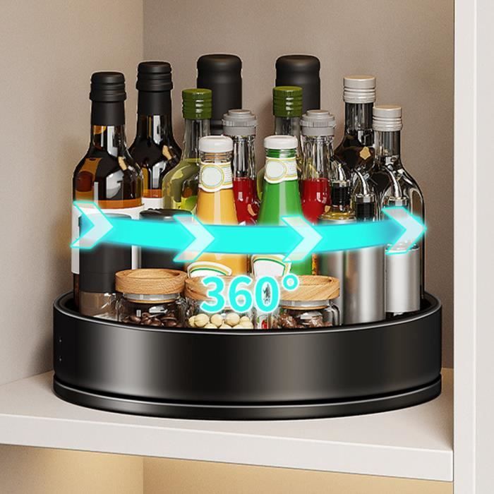 Organisateur Maquillage Rotatif 360° - Étagère Réglable Salle De Bain