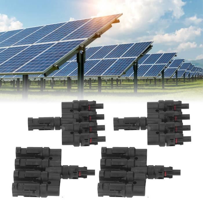 10 Paires Bouchons Étanches Connecteurs Solaires IP67 - Protection Anti-Poussière Silicone Noir