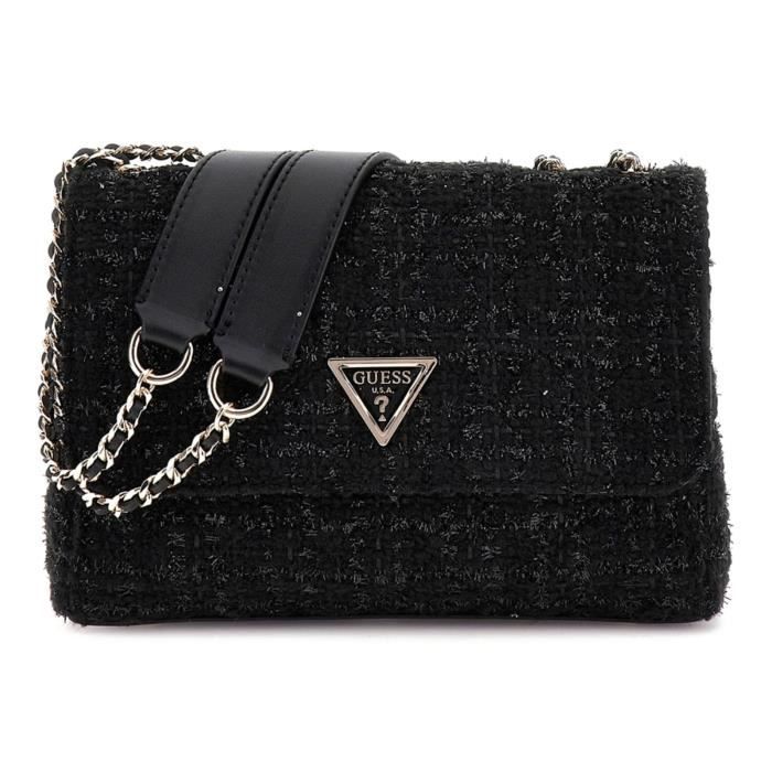 Sac Bandoulière GUESS Giully Mini Circle Bag - Noir Polyuréthane - Style Décontracté