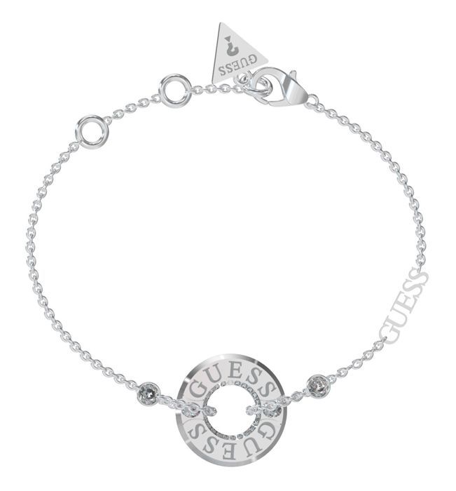 Bracelet - GUESS - Just Guess Logo - Argenté - Métal - Femme