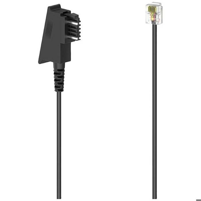 Câble Téléphone RJ11 6P6C – Rallonge 3,28 Pieds (1 M), Mâle à Mâle, Pour Téléphone Fixe, Fax, Modem - 13