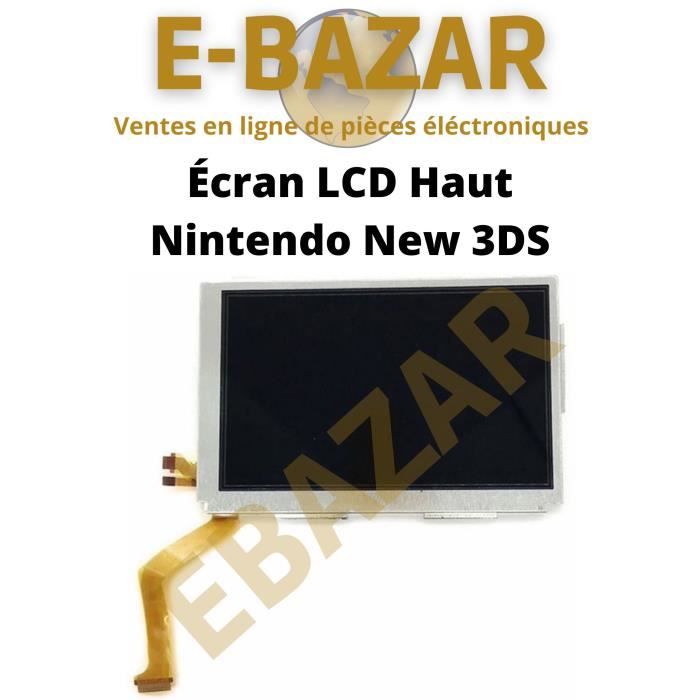 Ecran LCD supérieur compatible Nintendo New 3DS - EBAZAR - Haut de gamme - Noir - Garantie 2 ans