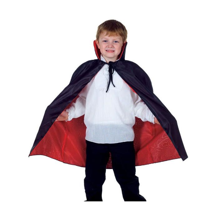 Cape De Vampire Adulte - Noire Et Rouge Double Face, Avec Capuche, Pour Halloween, Carnaval, Cosplay