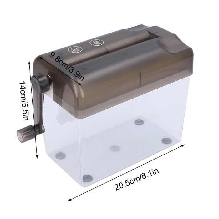 Bodhi2000 Déchiqueteuse Manuelle Portable - Rouge Vif Pour Bureau Et Maison