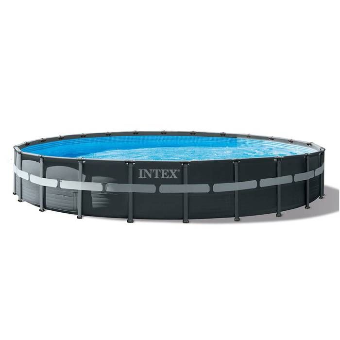 Kit Piscine hors sol tubulaire INTEX - Ultra XTR - 732 x 132 cm - Ronde (Filtre à sable, bâche, tapi