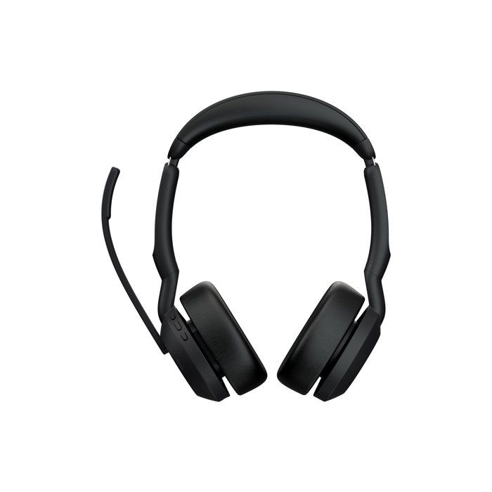 Jabra Evolve2 55 MS Stereo - Micro-casque - supra-auriculaire - Bluetooth - sans fil - suppression active du bruit - USB-A - noir -