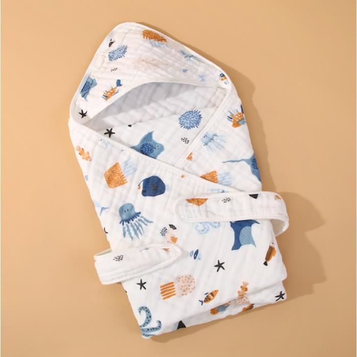 Couverture En Coton Pour Bébé - Sac De Couchage Ou Enveloppe, Flanelle Douce, Taille ~55x29 Cm | Pour Dormir, Garçon Ou Fille - 10