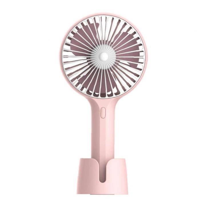 Mini ventilateur de bureau 1800mAh 3 vitesses portable avec base