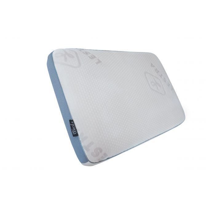 Oreiller Déformé Après Lavage Oreiller Memoire De Forme Fjord Moelleux H 8cm Couleur Blanc