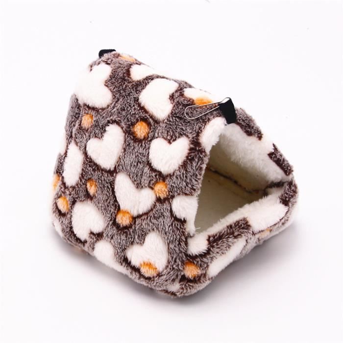 Nid doiseau - Co - 14x12cm - Peluche - Coton - Suspendu pour petits animaux