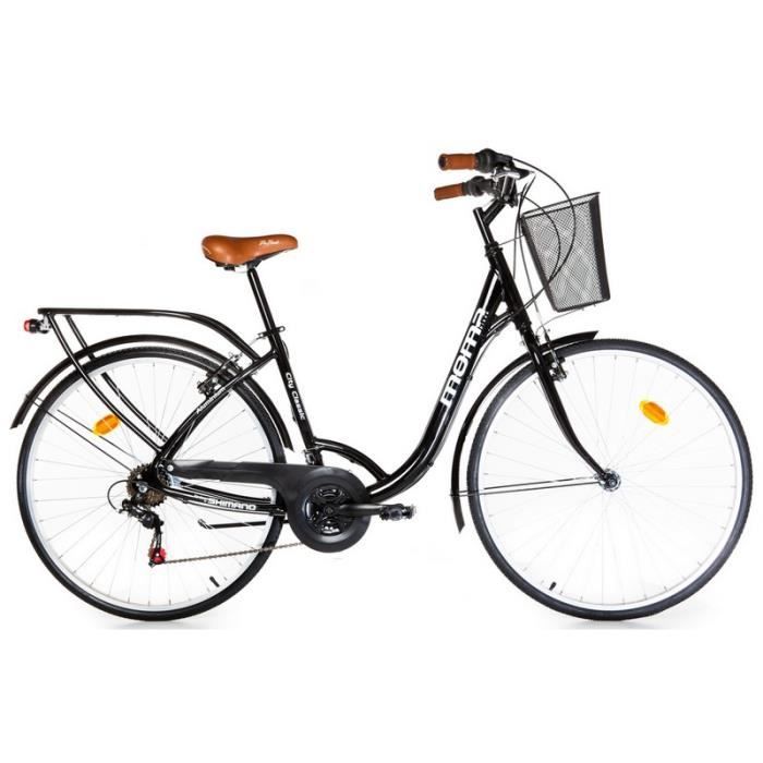 Velo De Ville Citybike City Classic 28 Moma Bikes Shimano Aluminium 18v Noir Prix Pas Cher Cdiscount