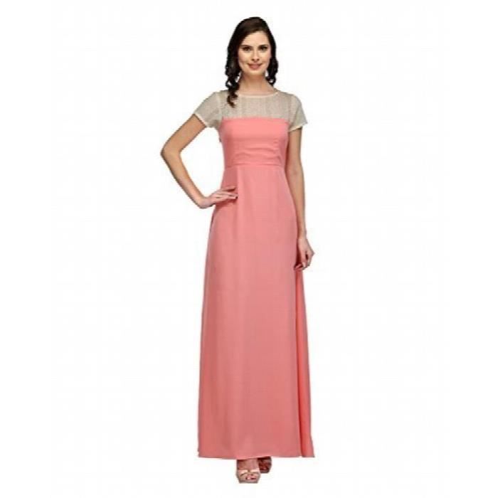 La Moitie Robe Manches Crepe De Femmes Bebe Rose Al7i5 Taille 32 Orange Cdiscount Pret A Porter