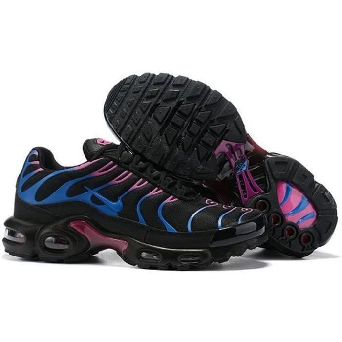Baskets tn Plus Femme Chaussures Entranement de Sport Noir Bleu