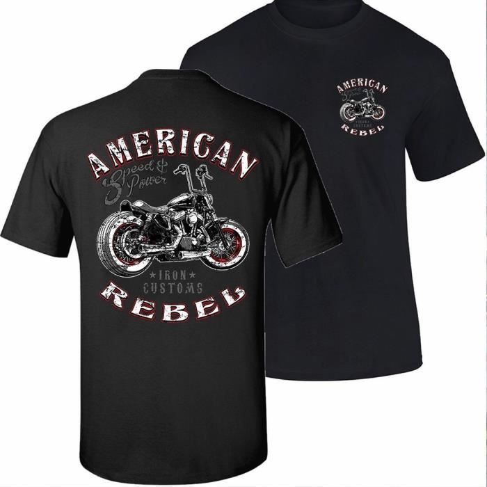 Biker Life USA T-shirt Biker pour hommes T-shirt Mode pour hommes ...