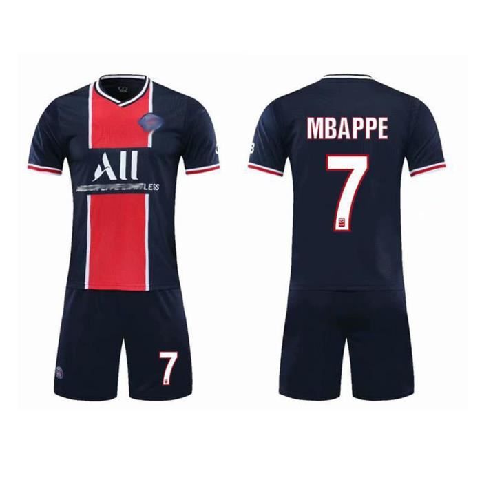 Flocage Officiel PSG 19/20 Mbappé 7 - Maillot Away Nero | Monblason - Taglie XXS/XS