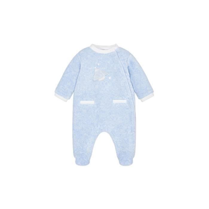 Mayoral Pyjama Bebe Garcon Velours Etoiles Pour Garcon Bleu Rft Taille 4 6 Mois Bleu Cdiscount Pret A Porter
