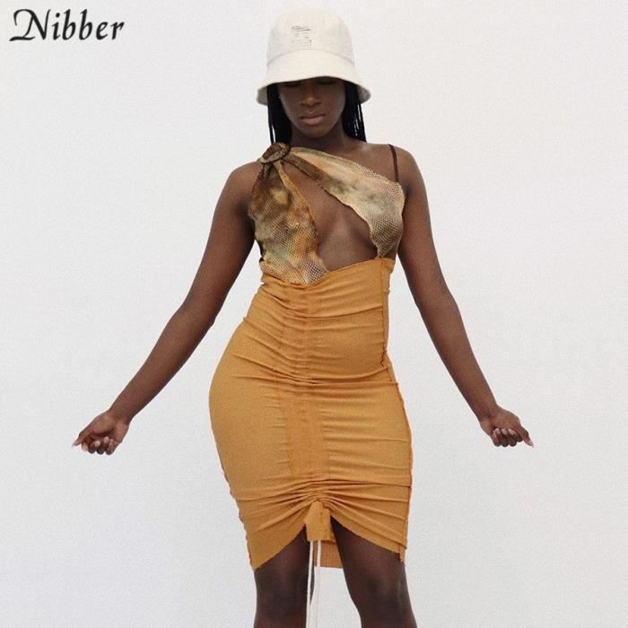 Robe orange moulante on sale