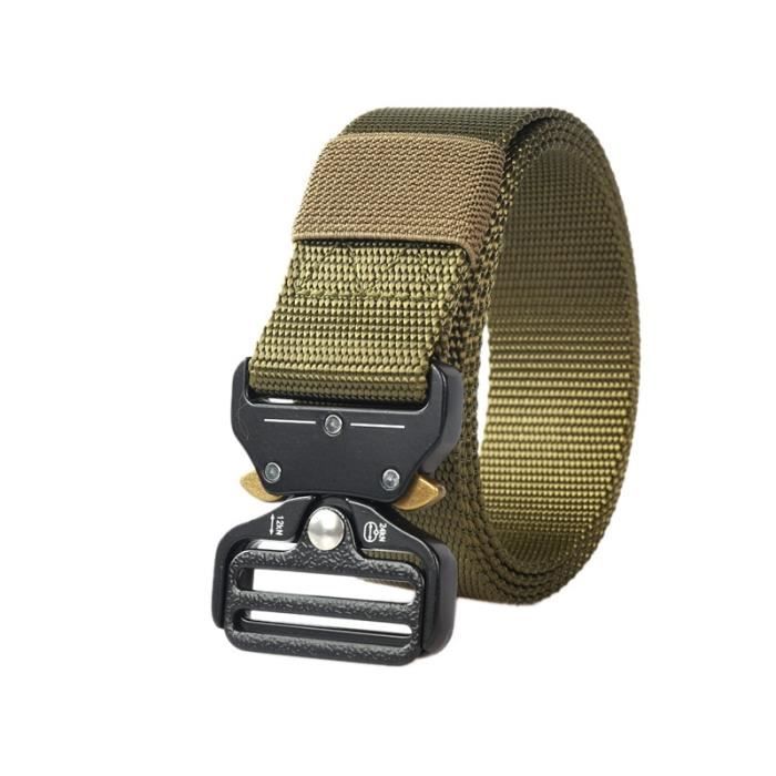 Ceinture Tactique Légère WST BA-27 – MOLLE, Boucle Métal, Taille 88-110 Cm, Paintball Airsoft