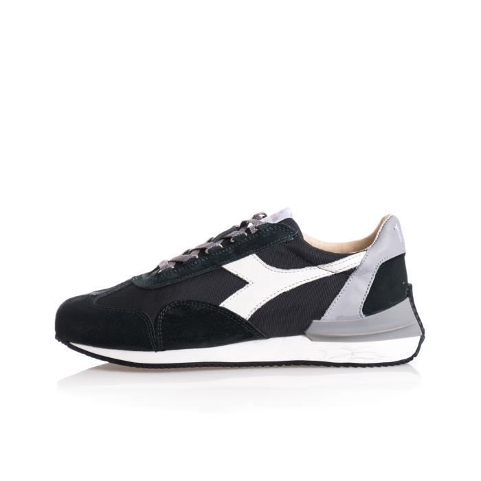 Sneakers Diadora T3 KICK Pour Homme - Noir Et Blanc - Cuir Suédé - Neuf Avec Boîte - Style Lifestyle