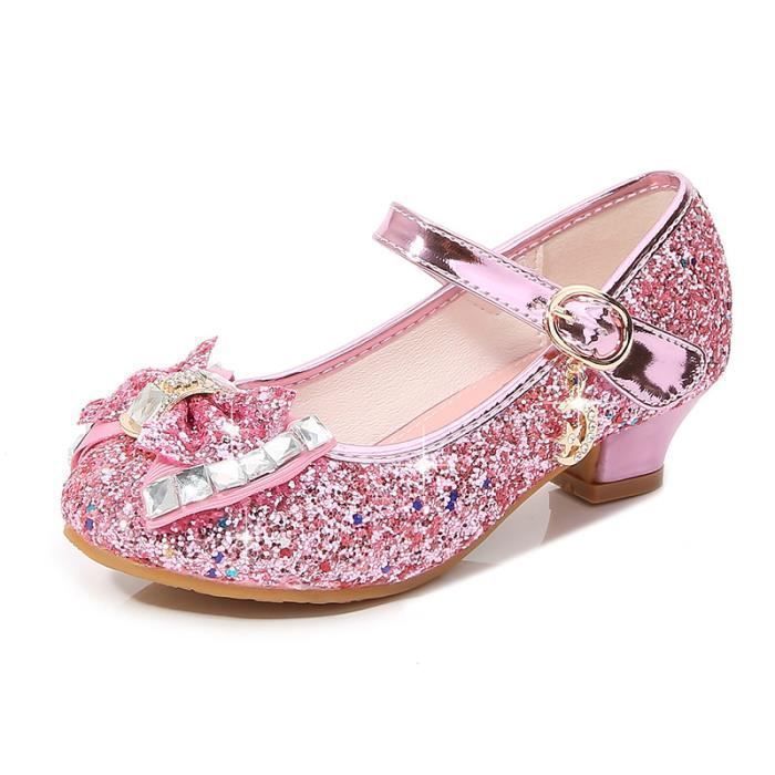 Chaussure 2025 rose paillette