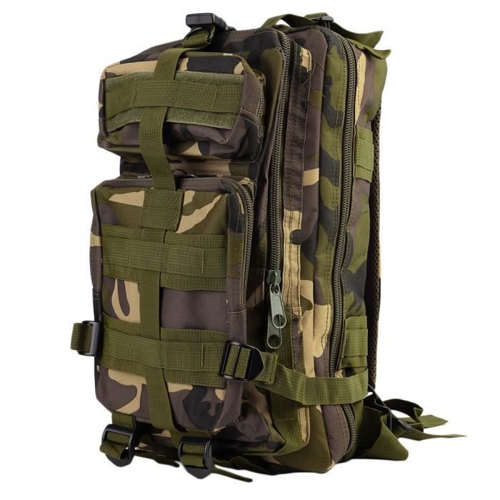 Sac à Dos Tactique Militaire Eau Résistant Pour Outdoor Camping Vert