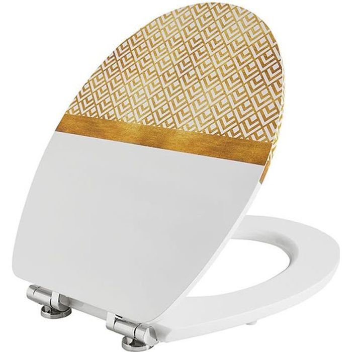 Abattant Wc Fixation Verticale Abattant Wc Diplomat Deco Blanc Dim 37 X 48 Cm Achat Vente