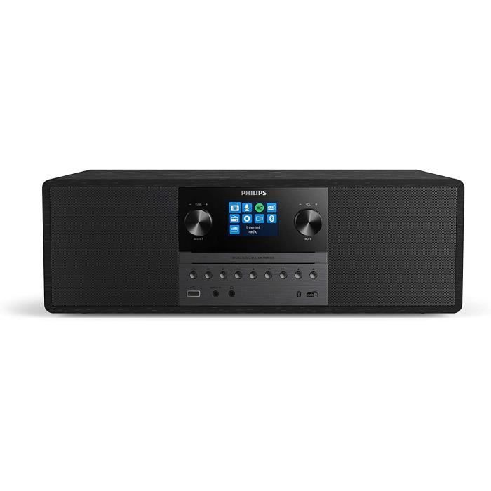 Philips auxdio M6805/10 Mini Chaine Hi-Fi Cd, USB, Bluetooth (Radio Internet Dab+Fm, Spotify Connect, Cd-Mp3, 50 W, Entree Au