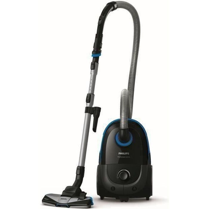 PHILIPS FC8578/09 Aspirateur traîneau avec sac PERFORMER ACTIVE - Noir/Bleu