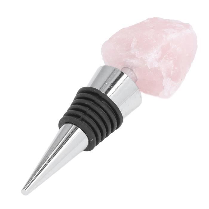 WishDeco Bouchon Champagne, Bouchon pour Bouteille de Vin, Accessoire Vin, Cadeau Homme Original, Cadeau Personnalisé Femme, Or Rose, Lettre K