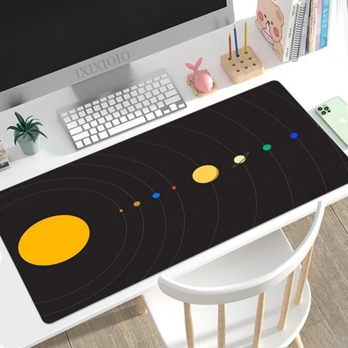 Tapis De Souris Rond Chat Noir - Antidérapant Et Fun Pour Bureau