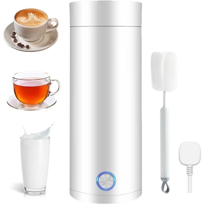 Bouilloire Électrique Portable 450 Ml - 4 Températures (45-100°C), Chauffe Rapide, Acier Inox 304, Pour Voyage - 4
