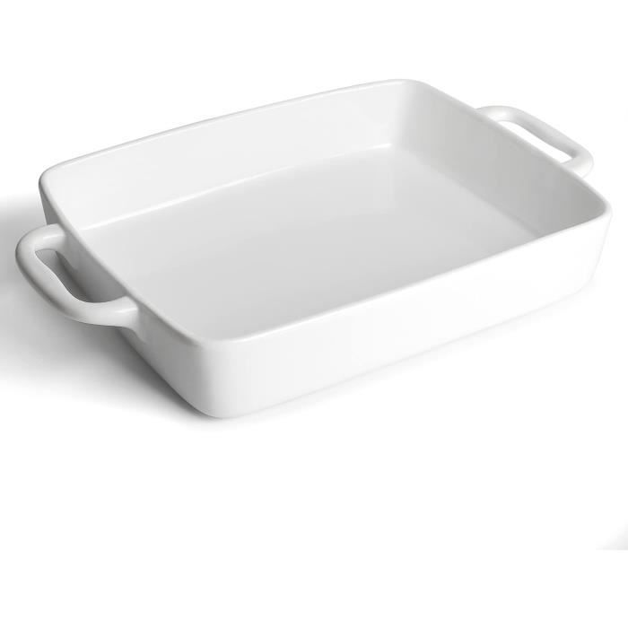Couvercle Blanc Argile Pour Plat à Four Rectangulaire 30 Cm Ultime Emile Henry 3289310200509