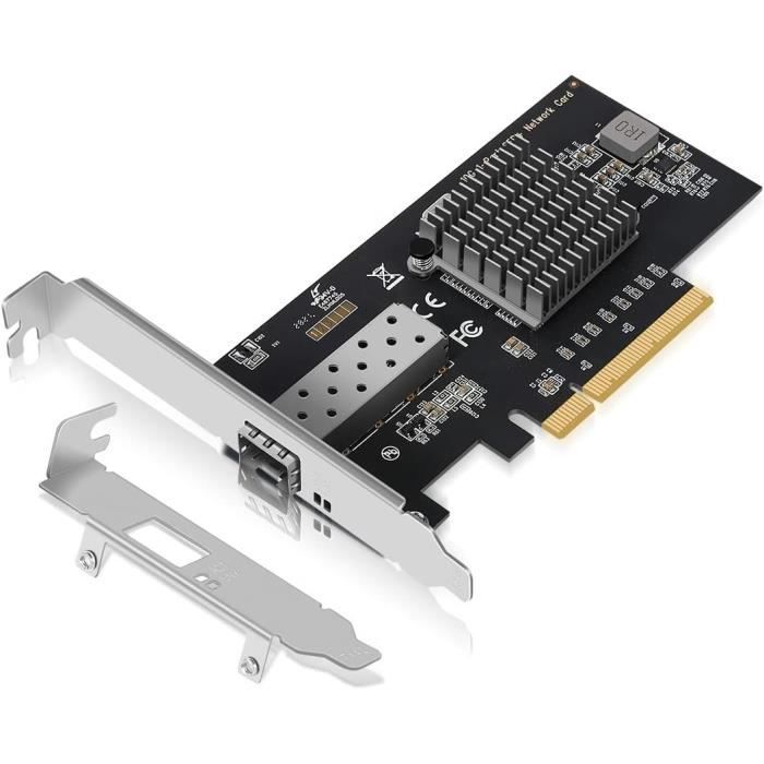 Carte réseau Intel X520-DA2 10 Go SFP+ PCI-E NIC, avec puce Intel 82599ES, double port SFP+, PCI Express X8, Ethernet  7
