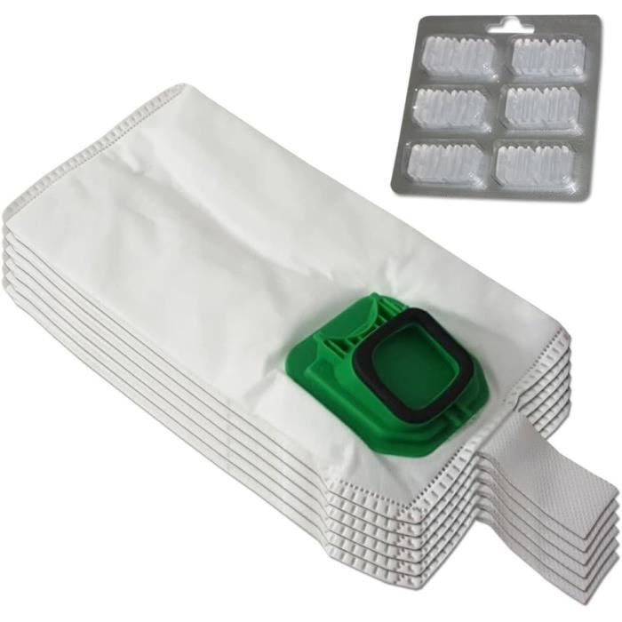 12 Sacs Aspirateur + 2 Filtres HEPA Pour Vorwerk Kobold VK7/FP7 - Rechange Longue Durée - Filtration 5 Couches - 1