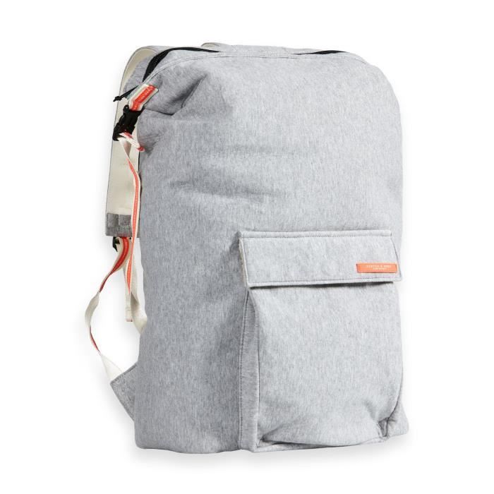 SCOTCH \u0026 SODA Black Nomade Backpack Grey Melange [60312] - Cdiscount  Bagagerie - Maroquinerie