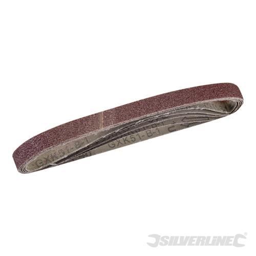 5 bandes abrasives 13 x 457 mm