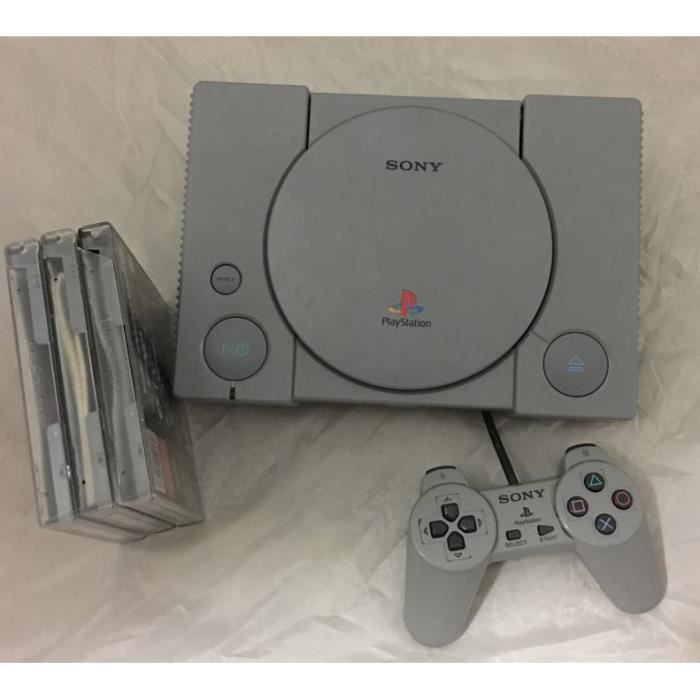 console playstation 1 + 3 jeux