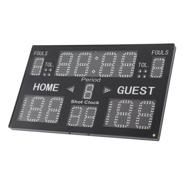 Tableau De Scores Électronique 1.5 Pouces LED Avec Télécommande - Basketball, Volleyball, Sports