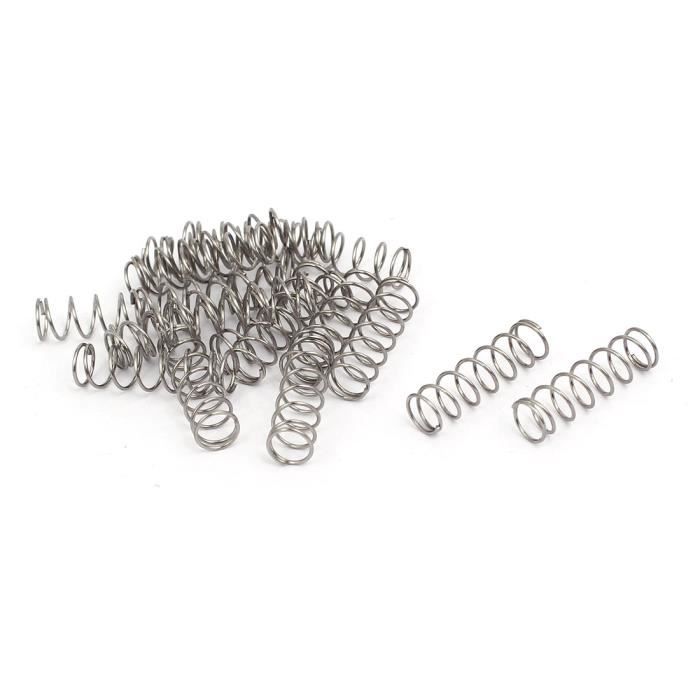 Lot De 20 Ressorts De Compression En Acier Inox 304 - 0.5x5x20 Mm - Neuf Uxcell