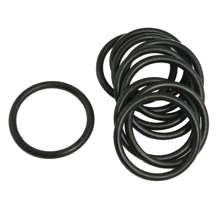 10 x 45mm OD 37mm ID caoutchouc nitrile Joint torique Huile d/'étanchéité Noir