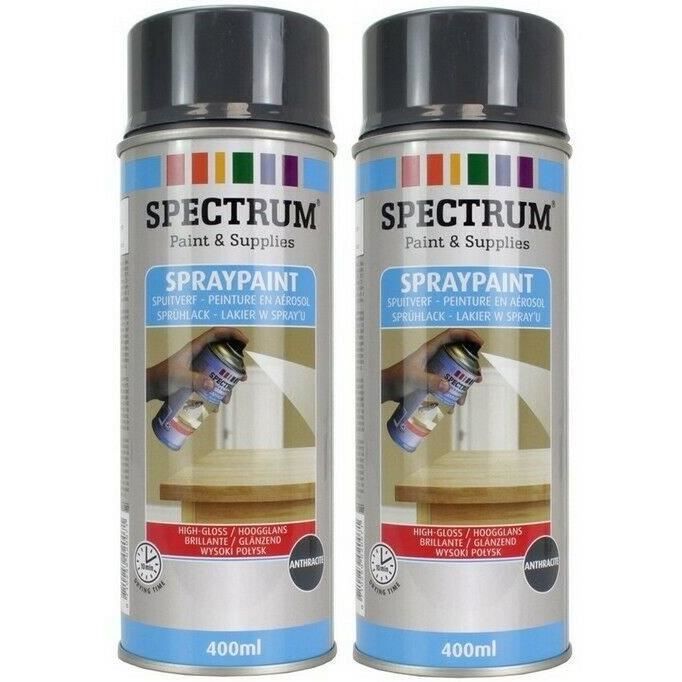 anthracite 2x bombes spray peinture en aerosol tous supports bois metal cdiscount bricolage