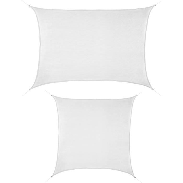 BB Sport Voile D'ombrage Toile Triangulaire 4m X 4m X 4m Cappuccino PE HD Taud Soleil Protection Des Rayons UV à 90% Voile Solaire