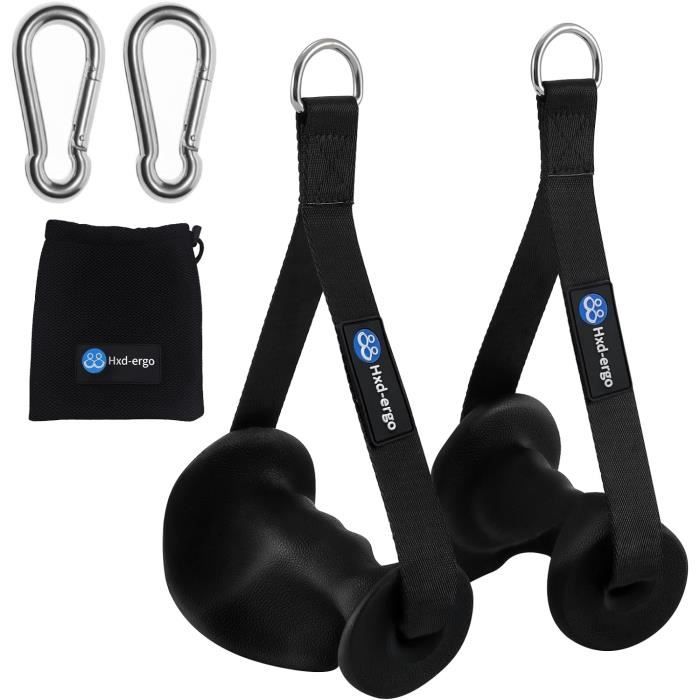 Poignées Ergonomiques HXD-ERGO Pour Musculation - Pour Machine à Câble, Bandes élastiques