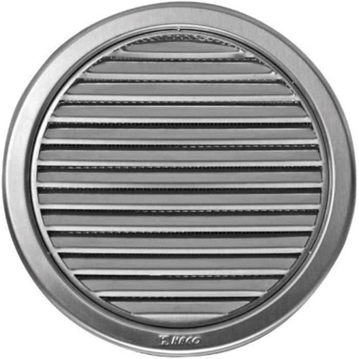 Grille D'aération Ronde En Inox KWG 100mm, Pour Sèche-linge, Avec Vis