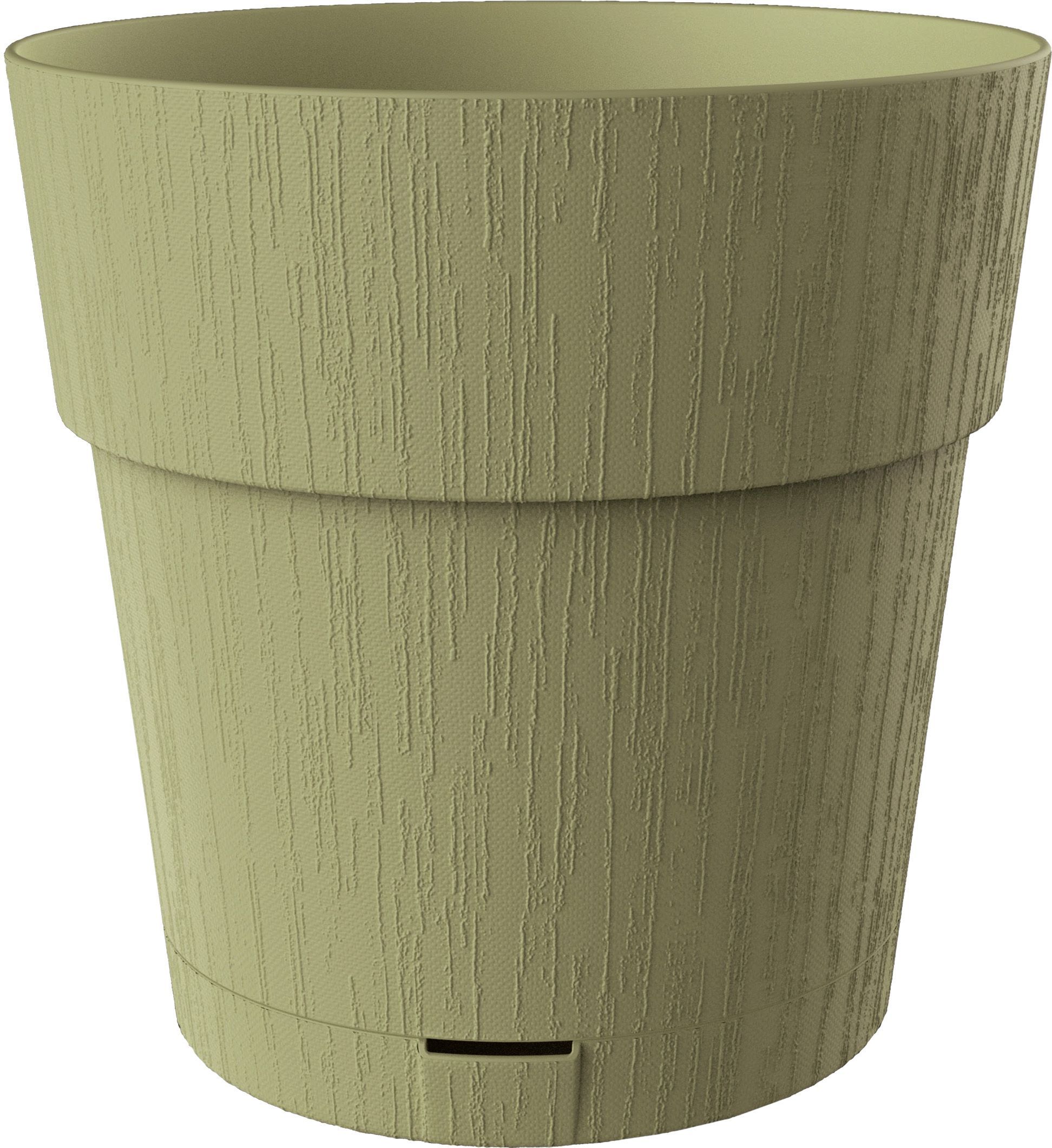 STEFANPLAST Pot de fleur ETHICA - 2 L - 40 x h39 cm - Avec réserve deau - Vert olive