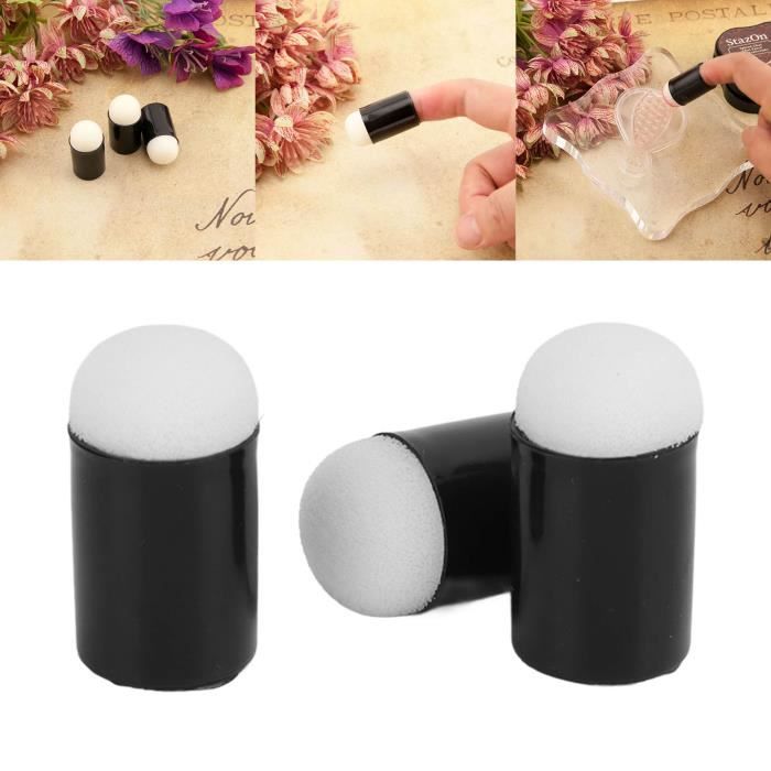 10 Éponges à Doigts Pour Peinture - Applicateur Pour Encre, Craie, DIY | Protège-Doigts Enfants/Adultes