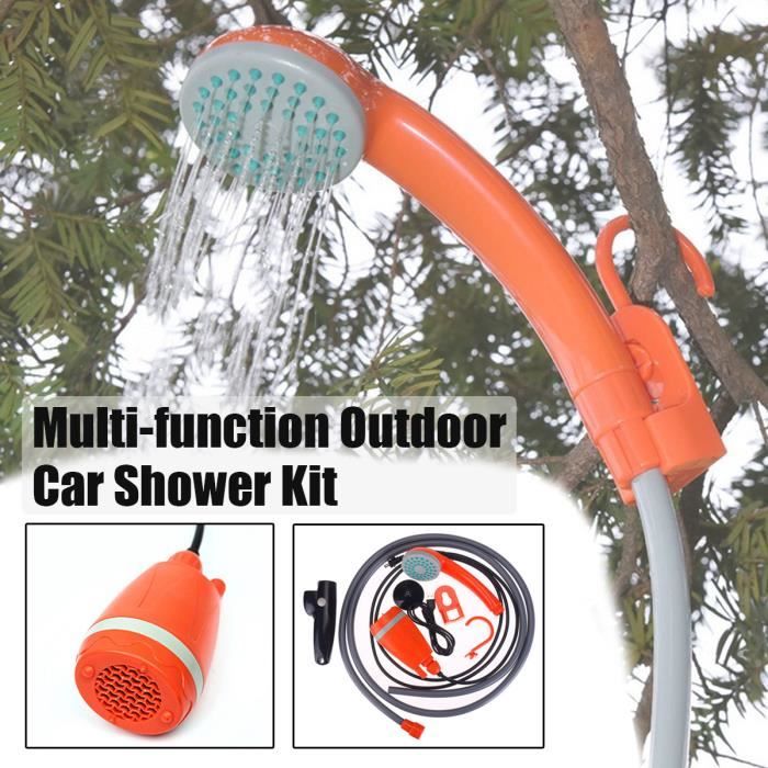 Douche Portable Pour Le Camping, Douchette électrique Rechargeable 6000 Mah Avec Ecran Led Intelligent 4 Modes De Pulverisation Pompe Etanche 96866549