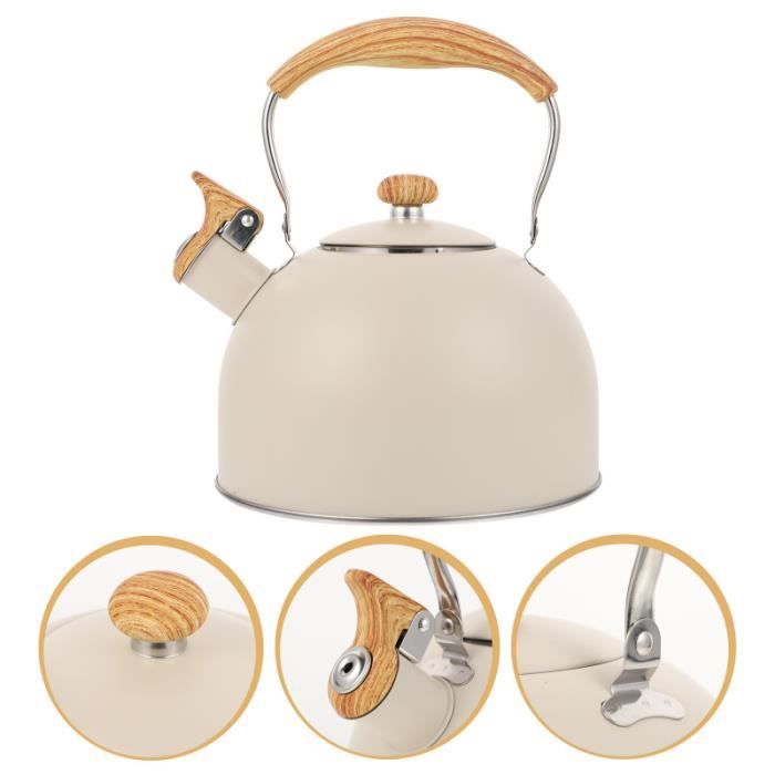 Bouilloire électrique - TOYMYTOY - Kinder Kettle - 2.5L - Acier inoxydable - Beige
