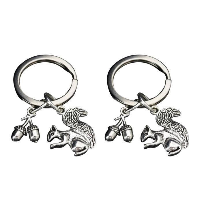 Porte-clés Écureuil Skippy Avec Gravure - Porte-bonheur Follow Your Dreams, Cadeau Motivation Pour Petite Amie